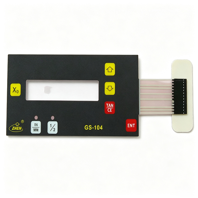 GS 104 Tactile Membrane Switch With LCD Display Window
