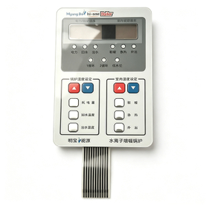 Tactile Flat Type Membrane Switch With LCD Window, Boiler Heater Control Keypad