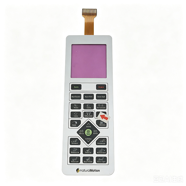 FPC Integrated Tactile Membrane Switch With LCD Display Window, Massage Chair Remote Control Keypad