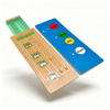 Long Strip Tactile Flat Type Membrane Switch, Split Structure Equipment Control Keypad