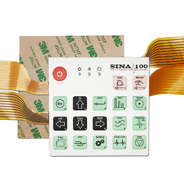 SINA 100 Medical Equipment Tactile Membrane Keypad