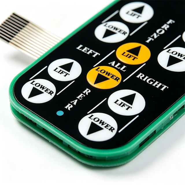 Oval Tactile Flat Type Membrane Switch, Lifting Equipment Controller Keypad