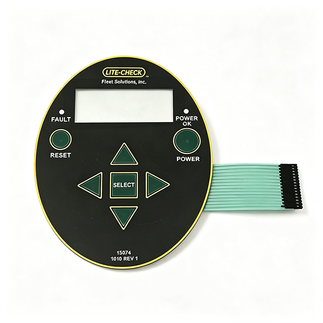 LITE CHECK Oval Shaped Controller Tactile Membrane Switch