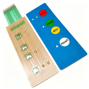 Long Strip Tactile Flat Type Membrane Switch, Split Structure Equipment Control Keypad