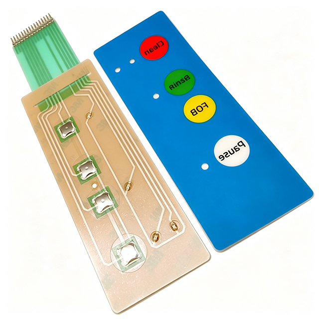 Long Strip Tactile Flat Type Membrane Switch, Split Structure Equipment Control Keypad