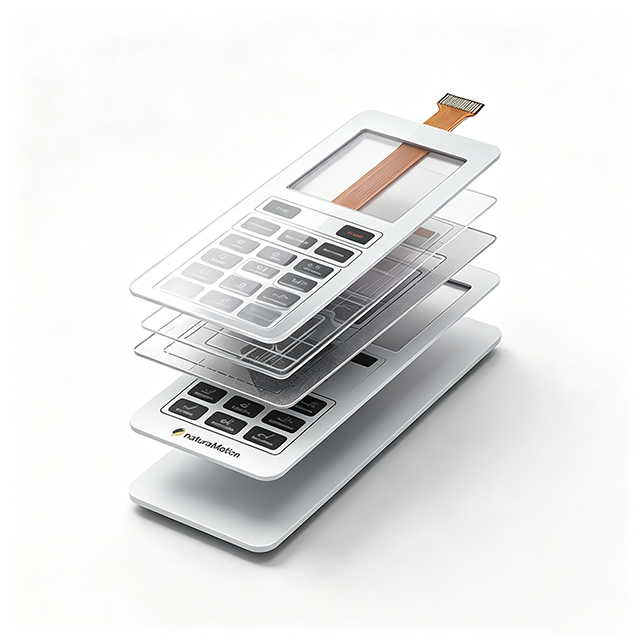 FPC Integrated Tactile Membrane Switch With LCD Display Window, Massage Chair Remote Control Keypad