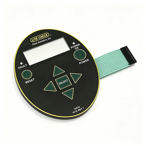 LITE CHECK Oval Shaped Controller Tactile Membrane Switch