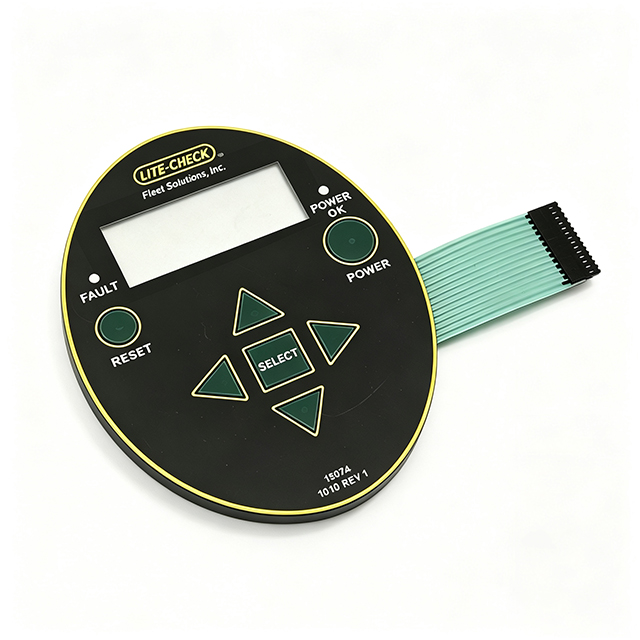 LITE CHECK Oval Shaped Controller Tactile Membrane Switch