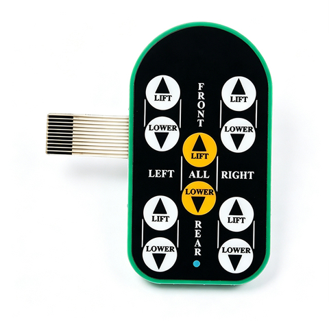 Oval Tactile Flat Type Membrane Switch, Lifting Equipment Controller Keypad