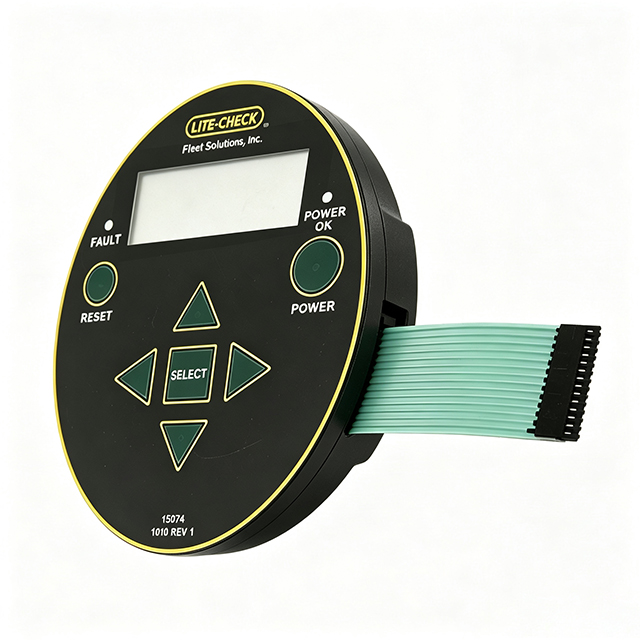 LITE CHECK Oval Shaped Controller Tactile Membrane Switch