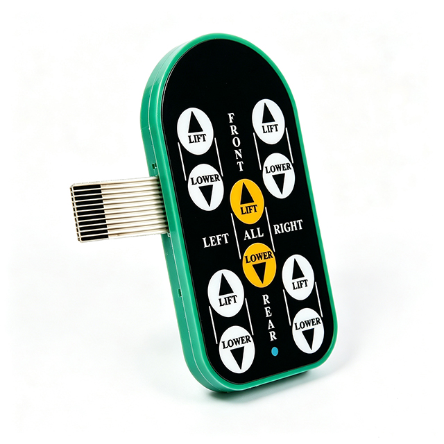 Oval Tactile Flat Type Membrane Switch, Lifting Equipment Controller Keypad