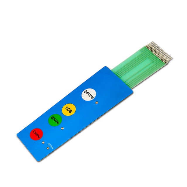 Long Strip Tactile Flat Type Membrane Switch, Split Structure Equipment Control Keypad